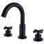 Circular Double Cross Handles Widespread Bathroom Faucet-88551899