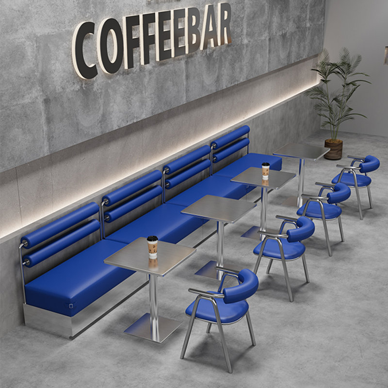 Banc restaurant bleu