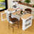 Kitchen Island with Extendable Dining Table, Double-Sided Storage, Power Outlet and Adjustable Shelves-1165304520