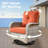 Three-Piece Outdoor Swivel Chair Set-1847364722