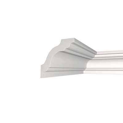 Brian 78.74"L x 6"W x 4.33"H x 4.33"D Glue-Up Styrofoam Crown Molding 32.5 ln. ft.