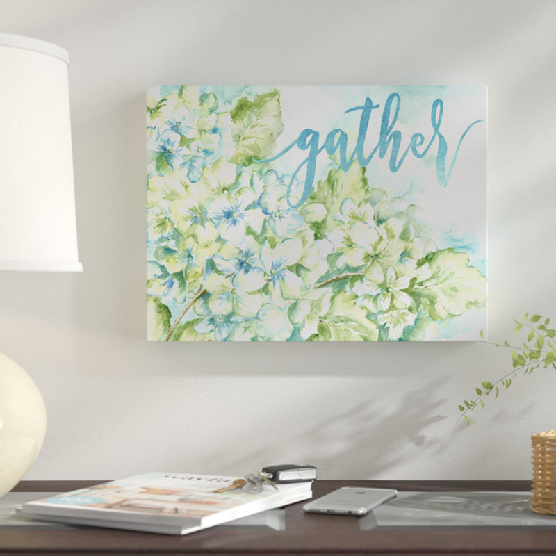 Hydrangeas: Gather par Tre Sorelle Studios - reproduction sur toile, H 30 po x l 40 po