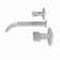 DreamLine Chesapeake 2 in. x 8 in. Wall Mounted Tub Faucet