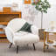 Accent Sherpa Chair Comfy Modern Living Room Chair Fabric Mid Century Bedroom Chair With Legs Arm Chair For Reading Bedroom Single (Set Of 2)-1563488892-1563488890