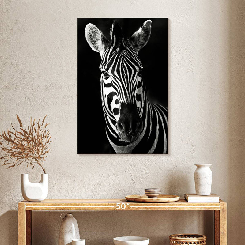 Brampt Serious Zebra, 36" H x 24" W