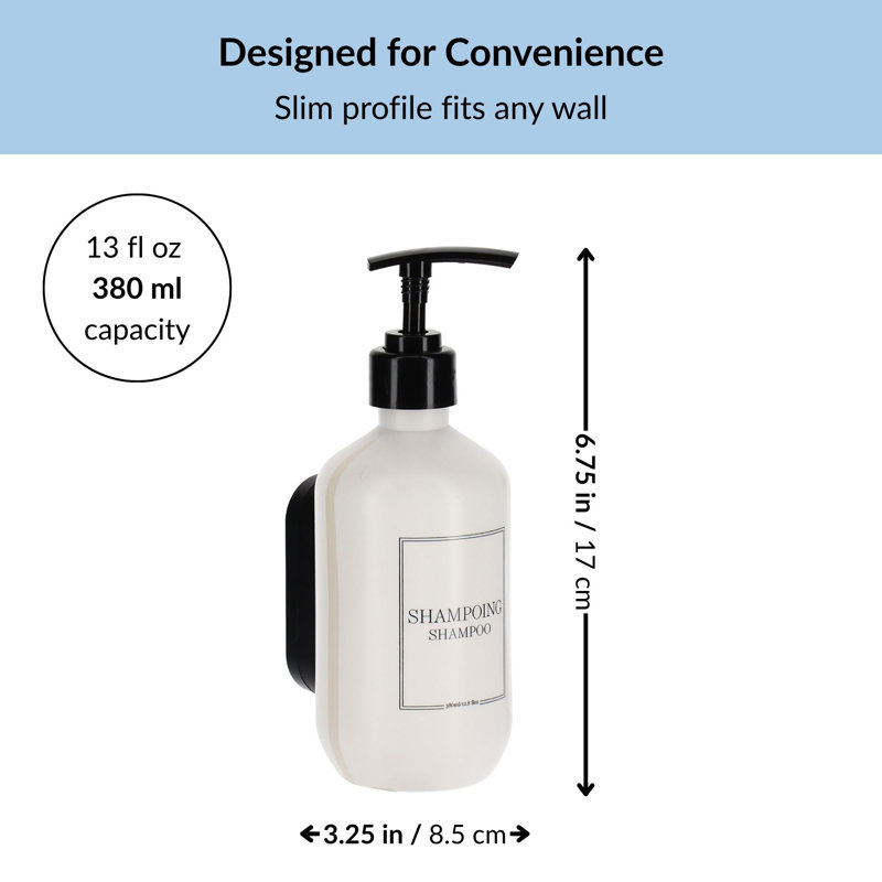 Distributeur de shampooing mural 13 oz liq. (380 ml)