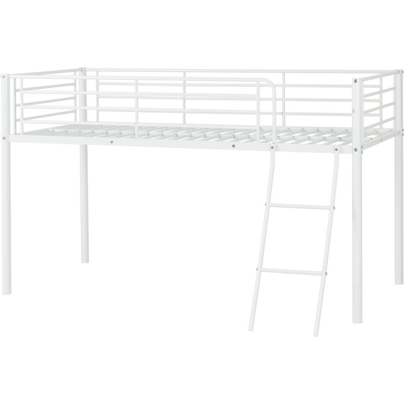 Husted Single (3') Bed Frames Standard Loft Bed, White
