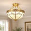 Lustre semi-encastré à 4 lumières de style moderne Mid-Century