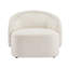 Fauteuil d'appoint courbé avec coussin moelleux intégré-259418042