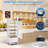3.5 Cu Ft Commercial Display Refrigerator, Glass Door Beverage Fridge with LED White