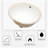 Hewei 16'' White Ceramic Oval Bathroom Sink with Overflow