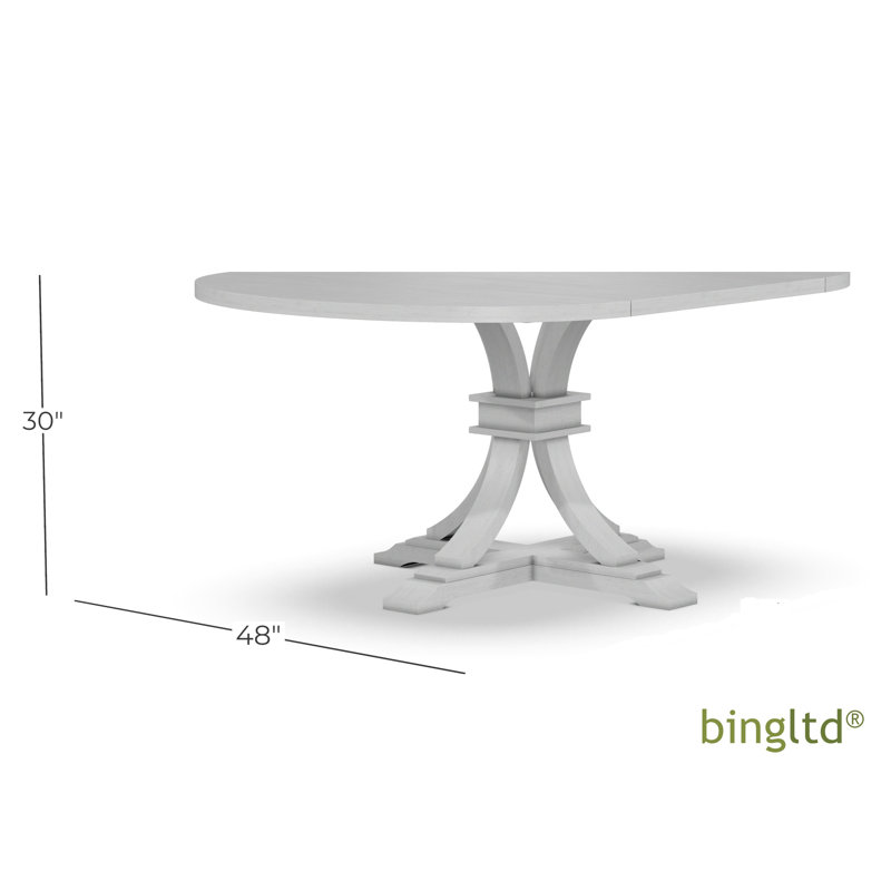 BingLTD - Base de table ronde à piédestal de 30 po de hauteur seulement Gabriel sans plateau de table, Craie
