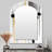 Abstract Transitional Shapes III - Abstract Shapes Arch Large Mirror, Modern Asymmetrical Unique Wall Mirror Decor, Printed Metal Art-1781800296