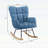 Ergonomic Tufted Glider Rocking Chair