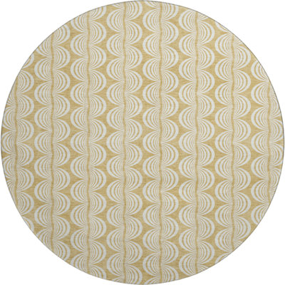 Premium Machine Washable Corum AMF1055 Swirls Rug