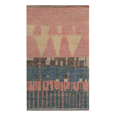 Moroccan Hand Knotted Area Rug