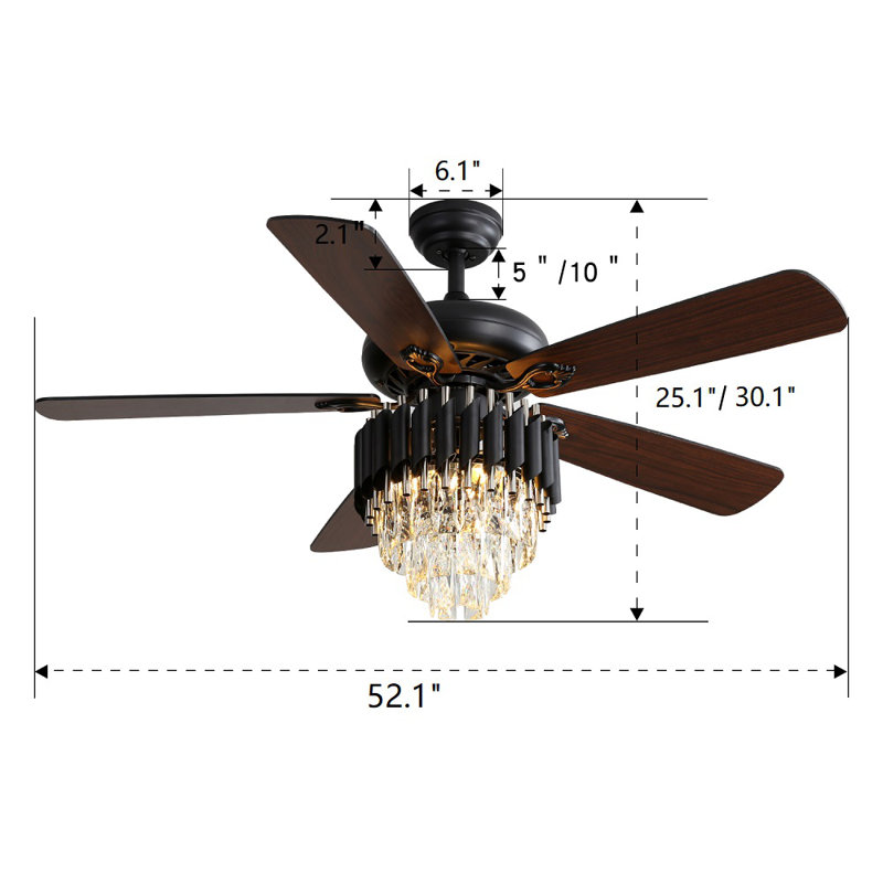 Meserve Ceiling Fan with Light Kit