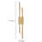Rasita Iron LED Wallchiere