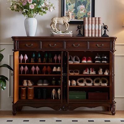 American style light luxury stable shoe cabinet