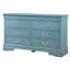 Charmante commode traditionnelle sarcelle