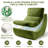 Love Seat Sofa High-Density Foam Togo Sofa Bean Bag Chair - Machine Washable, Cat-Scratch Resistant Fabric With Side Pockets, Compressed Packaging-1229598883