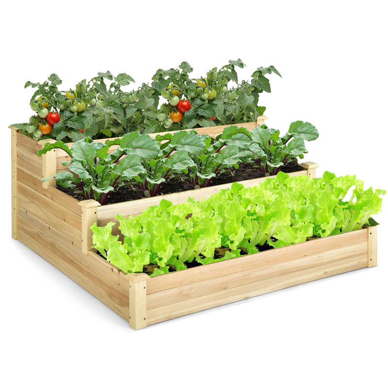 Lit de jardin surélevé en bois Kersaint