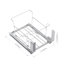Poubelle de cuisine coulissante double 18 po Dowell avec glissières à fermeture en douceur - aluminium-100790297
