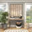 Cole and Grey Seagrass Handmade Large Woven Black Decorative and Functional Storage Basket with Ring Handles-245782809-245782814