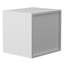 Organisateur de documents en bois blanc à 5 compartiments avec tablettes réglables pour le rangement de bureau et de maison