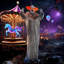 Hai clown, décoration d'Halloween extérieure animatronique, son et lumière activés par les yeux