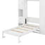 Lit escamotable simple avec casiers et armoires