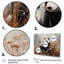 Bamboo Haven Panda Portrait - ensemble de décorations murales Panda Multipanel