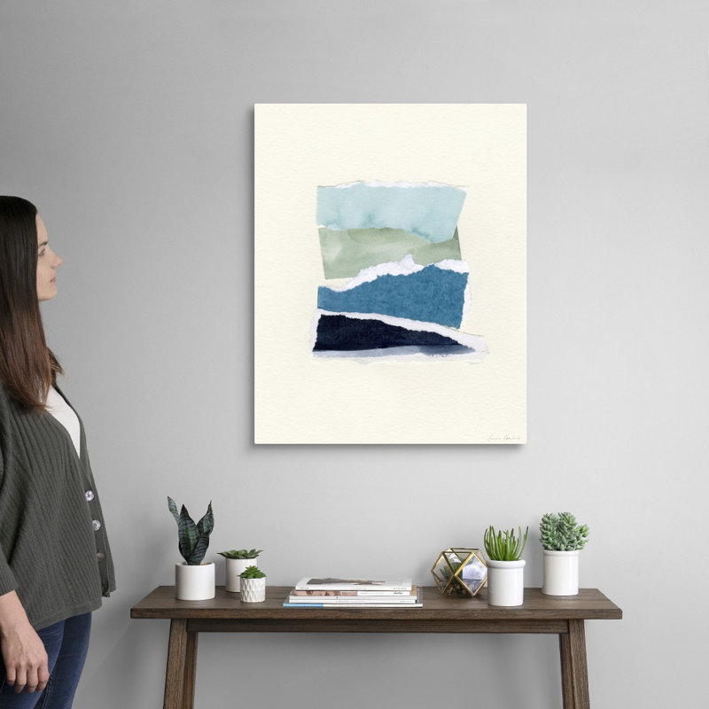 «Seaside Color Study I» par Emma Caroline - reproduction d'art, Toile tendue, H 30 po x l 24 po x P 1,25 po
