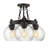 Saltash Glass Semi Flush Mount
