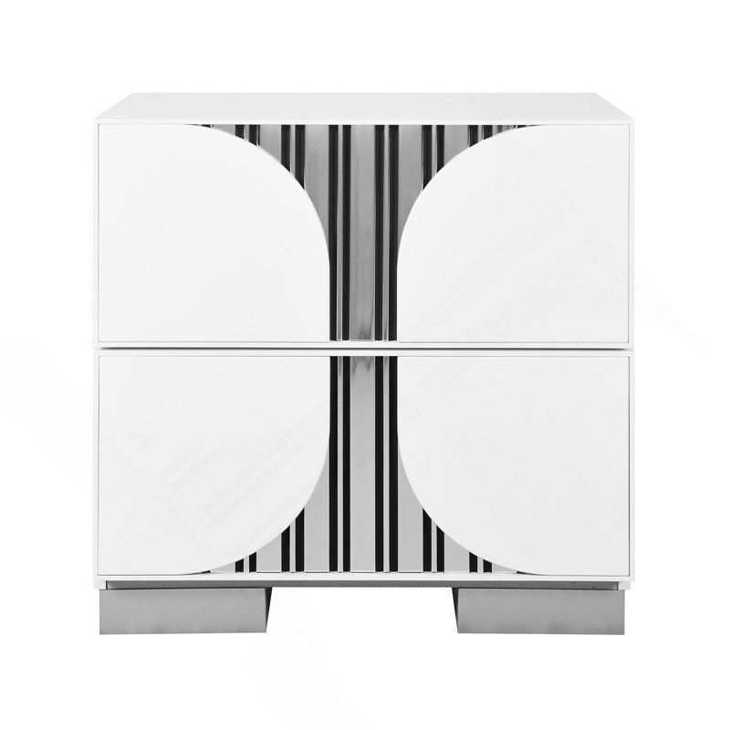 Table de chevet blanche Sasha
