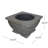 32"  Mgo Light-Weight Concrete Wood Burning Square Fire Pit