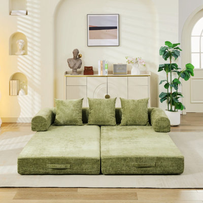 Convertible Folding Couch, Floor Sofa Bed For Living Room Bedroom