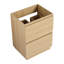 Meuble-lavabo 24 po avec tiroir double - bois d'ingénierie captivant élément décoratif autoportant