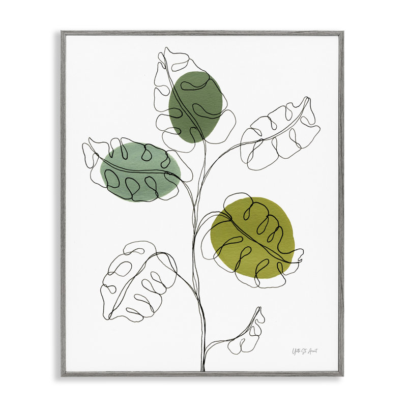 Feuilles de jardin modernes Yvette St. Amant bg-005, Estampe numérique Farmhouse, H 14 po x l 11 po