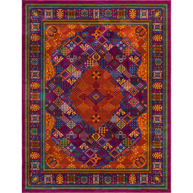 Malaija Oriental Indoor Rug, Rectangle 7'10" x 10'