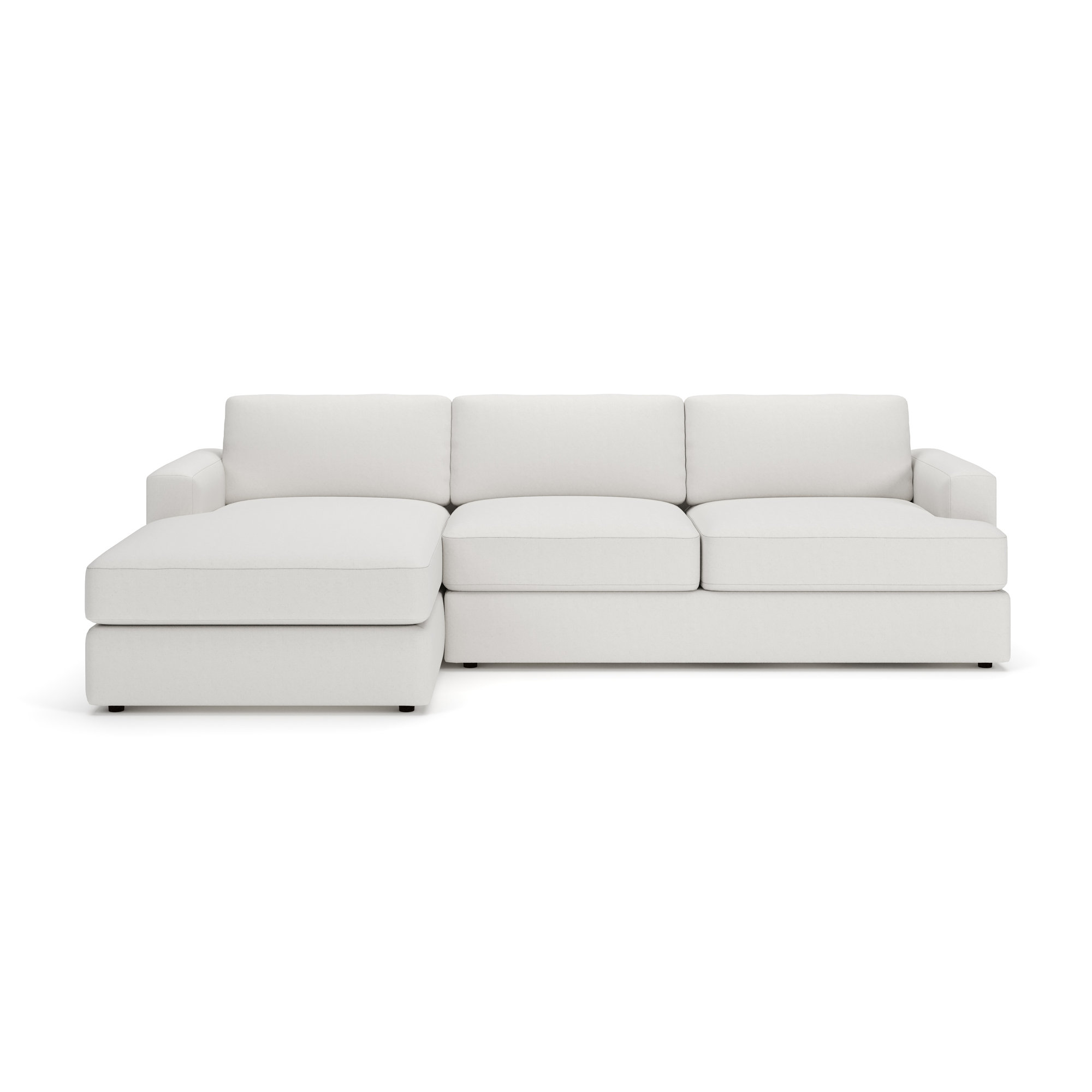 Cayden 2-Piece Upholstered Sectional, Macarena Beige, Left Hand Facing
