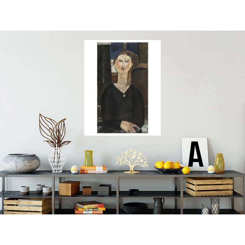 «Antonia» par Amedeo Modigliani - estampe numérique, H 40 po x l 32 po