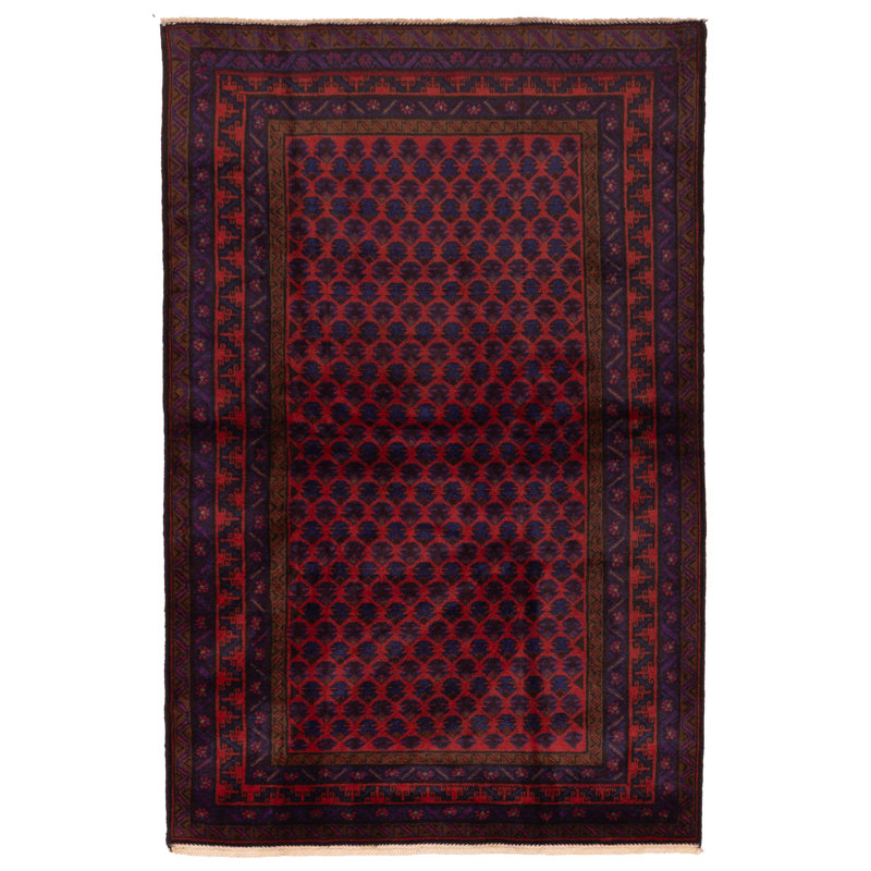 Teimani Red Rug 4'2" x 6'5"