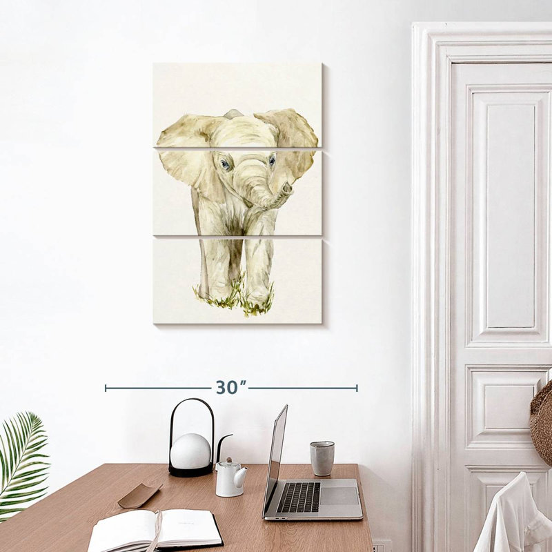 Brampt bébé éléphant I, 74" H x 48" W