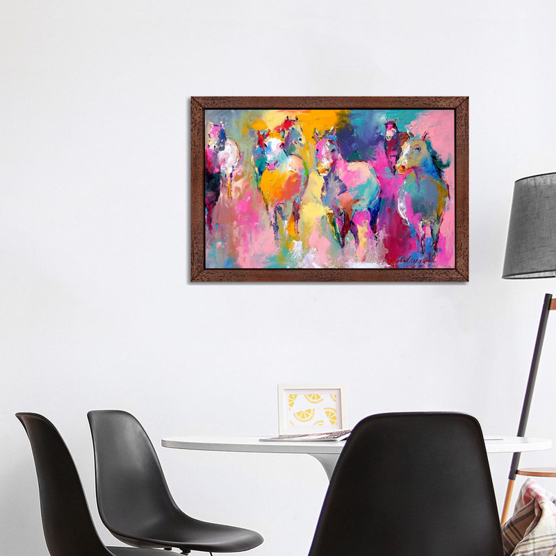 Wild by Richard Wallich - Floater Frame Painting on Canvas, Brown Framed, 66.04 cm H x 45.72 cm W