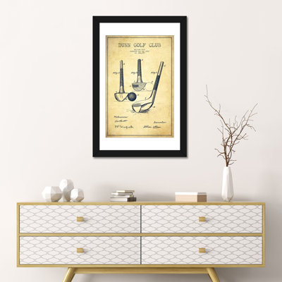 " Dunn Golf Club Vintage Patent Blueprint " by Aged Pixel