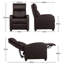 Manual Glider Recliner Armchair  with 3 Relaxation Modes-153284425