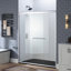 Double porte de baignoire coulissante de 56 à 60 po de largeur x 72 po de hauteur | Verre trempé transparent de 1/4 po (6 mm), résistant à l'explosion et sécuritaire-122721544