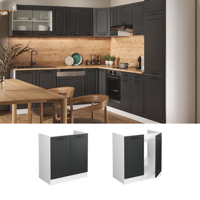 Calgary Module 172 + front R-Line country house white (88), White/Dark Grey