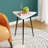 Small Black Side Table, Triangle Side Table, Modern Narrow Bedside Table-980132635